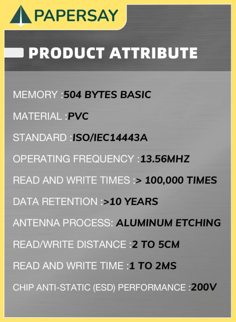  طائرة ورقية 100 قطعة من بطاقات NFC فارغة من اودلوزي، NTAG215 NFC 215، بطاقات اميبو قابلة لاعادة الكتابة مع ذاكرة 504 بايت، متوافقة مع جميع الهواتف الذكية والاجهزة التي تدعم ان اف سي - Image 3