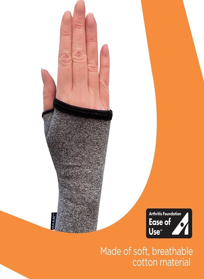 IMAK Brownmed Compression Arthritis Wrist Sleeve - Arthritis Compression Glove - Hand Compression for Carpal Tunnel & Tendonitis - Fingerless Wrist Brace & Support for Working & Gaming - Small - Image 3