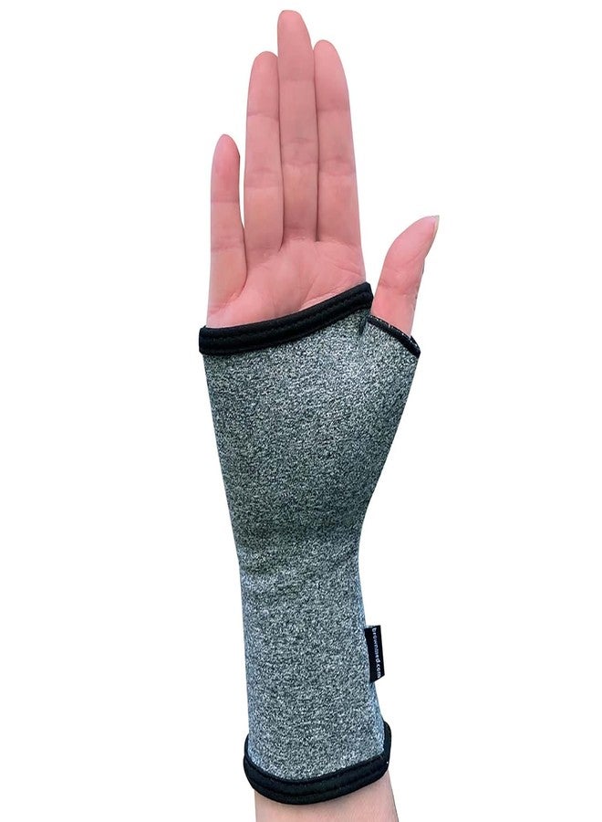 IMAK Brownmed Compression Arthritis Wrist Sleeve - Arthritis Compression Glove - Hand Compression for Carpal Tunnel & Tendonitis - Fingerless Wrist Brace & Support for Working & Gaming - Small - Image 1