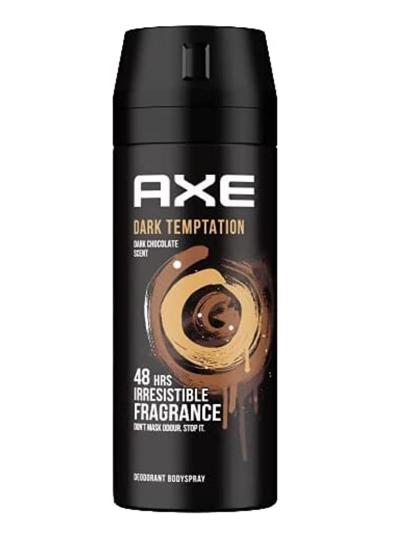 اسبراى معطر للجسم دارك تيمبتيشن للرجال من اكس 150 مل