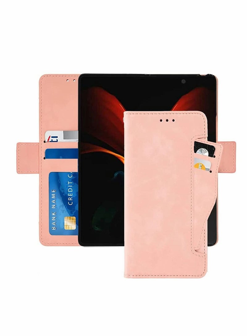 Y&D Classic Leather Wallet Foldable Case with Credit Card Holder Slots Flip for Samsung Galaxy Z Fold2 - Image 1