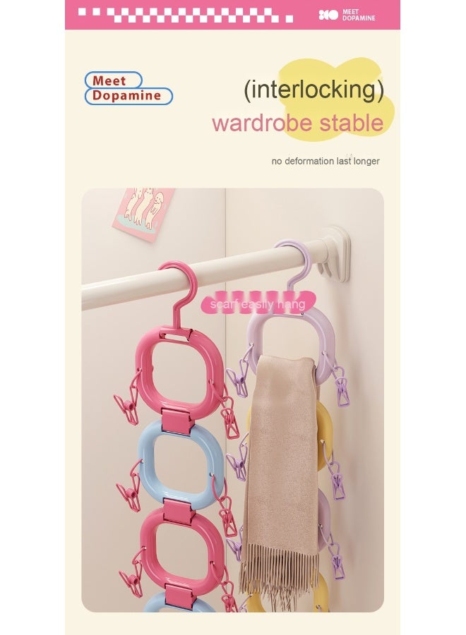 NeeMee Hat storage clip for behind the door, suitable for duckbill caps and baseball caps, multifunctional display rack for bags in the wardrobe. - Image 2