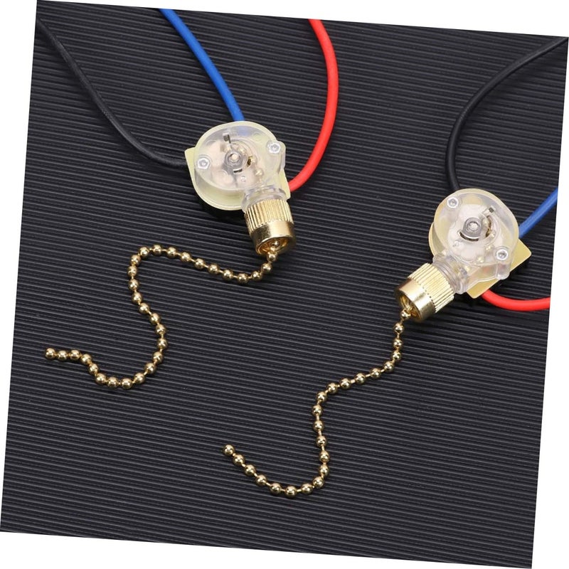 Ceiling Fan Pull Chain Replacement Parts 2 Medium Chains Multicolor 4 Pcs Set - Image 5