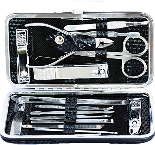 Returngifts Combo of 16 Pieces Nail care kit and 6 Pcs Ear wax cleaning tools– Premium Manicure & Pedicure Grooming Set with Nail Cutter, Scissors, Tweezers, Pusher and steel spring ear buds. Total 22 pcs tool kits for men and women - Image 2