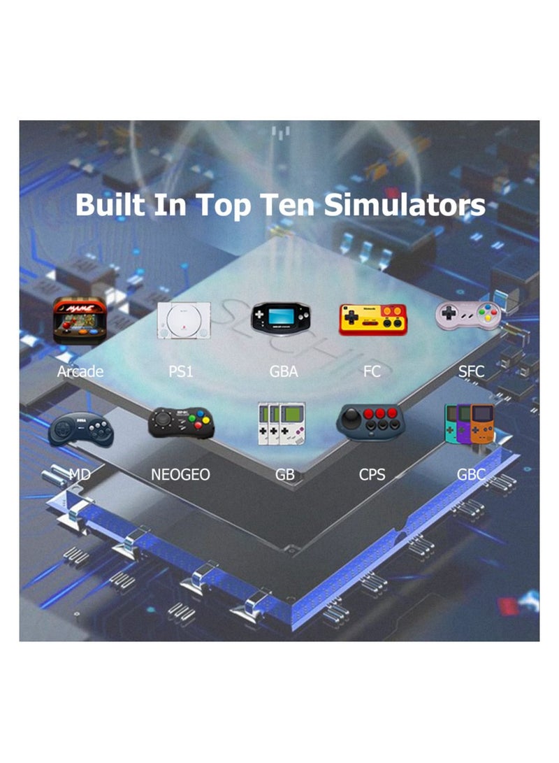 Video Game Console, X12 Plus 7 inch, Built in 7000 Games, 16GB Handheld Double Joystick Game Controller, Spupport AV Output, TF Card, Music E-book