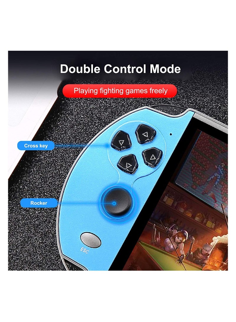 Video Game Console, X12 Plus 7 inch, Built in 7000 Games, 16GB Handheld Double Joystick Game Controller, Spupport AV Output, TF Card, Music E-book