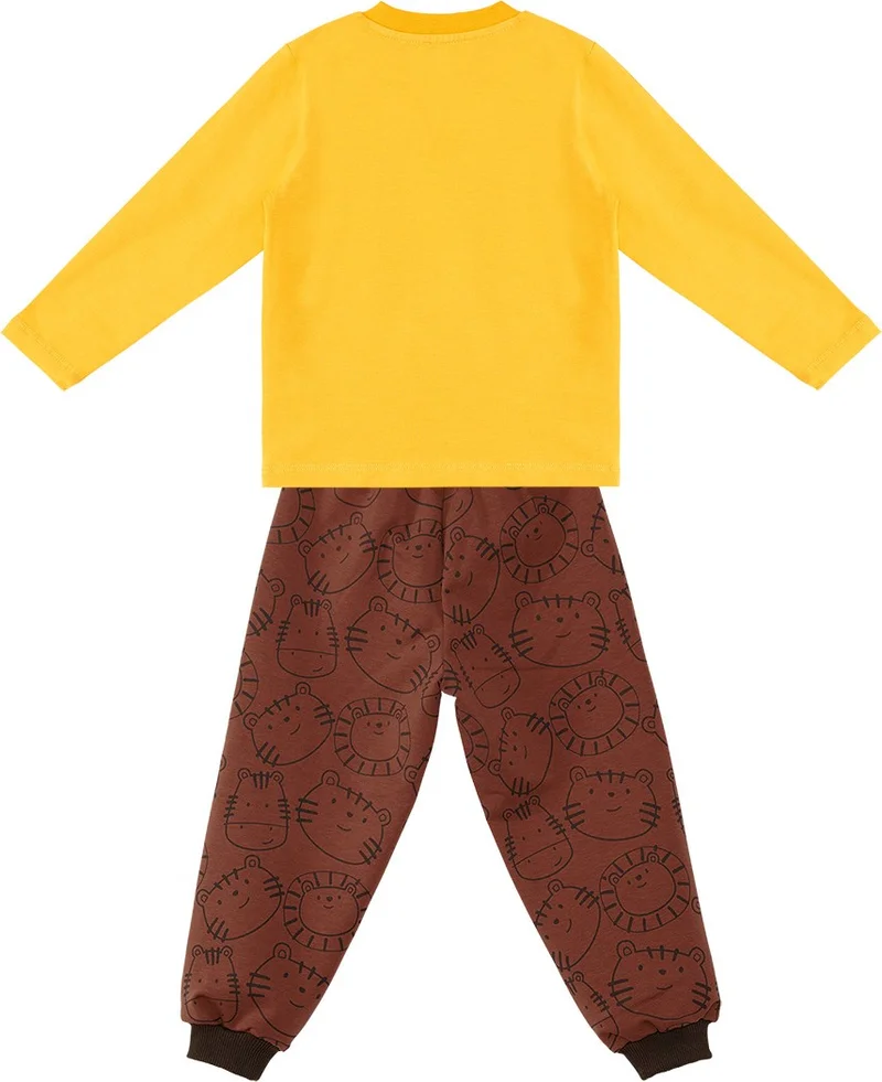 Denokids Cute Cat Baby Boy T-Shirt Pants Set