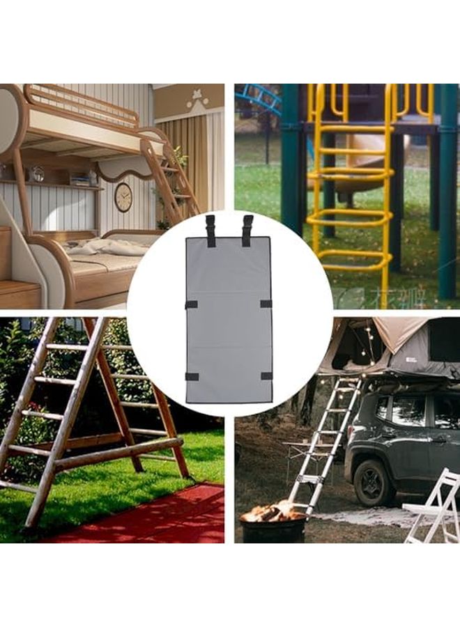 Gray Bunk Bed Ladder Cover Guard Lock Prevents Access to Climbing Ladders 79x39cm - Image 3