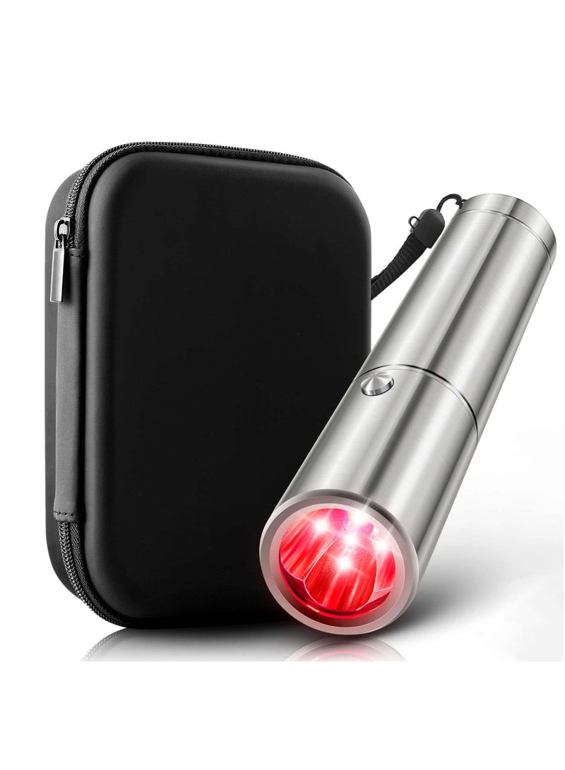 KASTWAVE Red Light Therapy Device, Red & Infrared Light Wand with 5 LEDs 5 Wavelengths and Pulsed Modes for Body Joint Muscle Pain Relief, at-Home Handheld Healing Gift for Men Women Elders Dogs Cats - Image 1