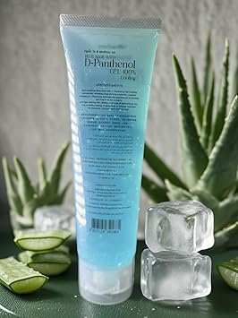 Thai Aloe Vera Blue Gel Rapid Soothing Relief for Dry Irritated Itchy Skin Enriched with Vitamin B5 Glycerin Menthol Deep Hydration Cooling Therapy 100ml - Image 2