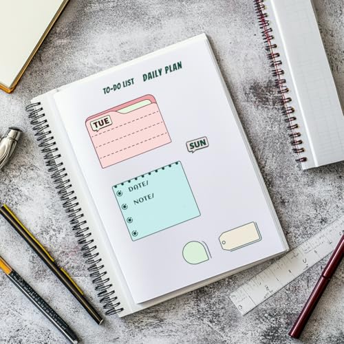 CHGCRAFT Date Table Clear Stamp Transparent to-Do List Handicraft Schedule Stamps for DIY Scrapbooking Photo Album Decorative Cards Making, Mixed Shapes, 6.3x4.3inch - Image 4