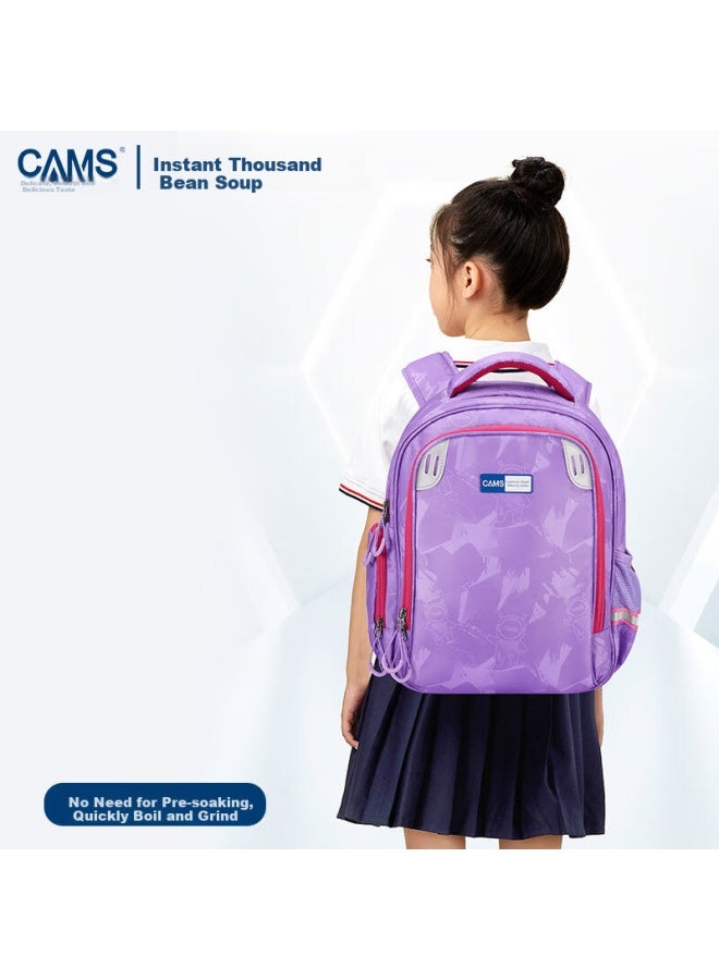 Cams Suspended Weight-reducing Backpack For Preschool To First Grade, Spine-protecting Children's Schoolbag, Exploration Light Purple S03215s - Image 3
