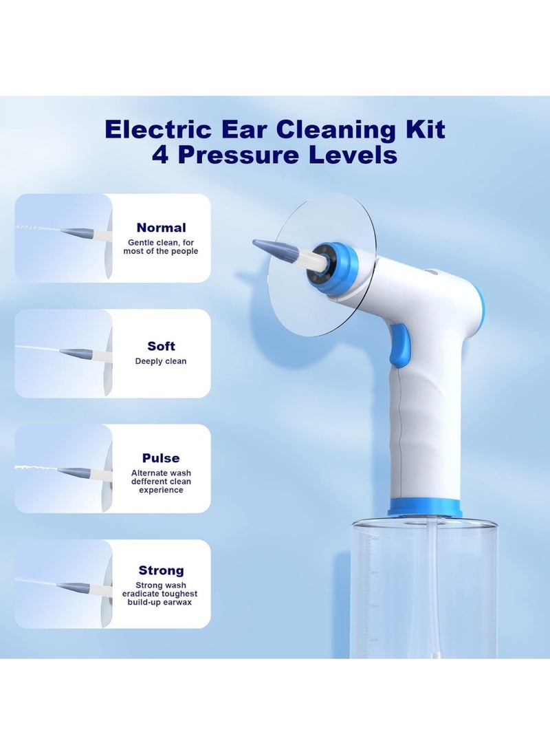 Ru syanl Electric Ear Wax Removal Kit Safe and Effective Ear Cleaner with 4 Pressure Settings for Ear Wax Buildup Ear Cleaning Irrigation Kit for Adults and Kids  - Image 4