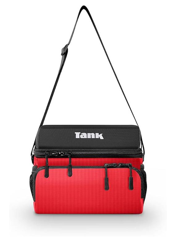 Tank Insulated Thermal Bag 6L, Red & Black - Image 1