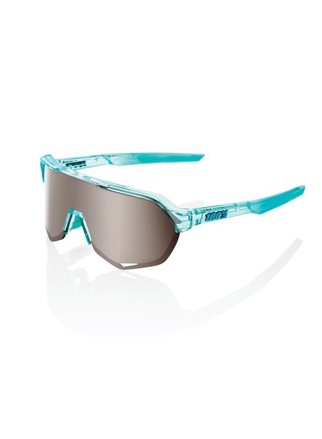 100% Professional choice S2 Sport Performance Cycling Sunglasses (Polished Translucent Mint - HiPER Silver Mirror Lens) - Image 1
