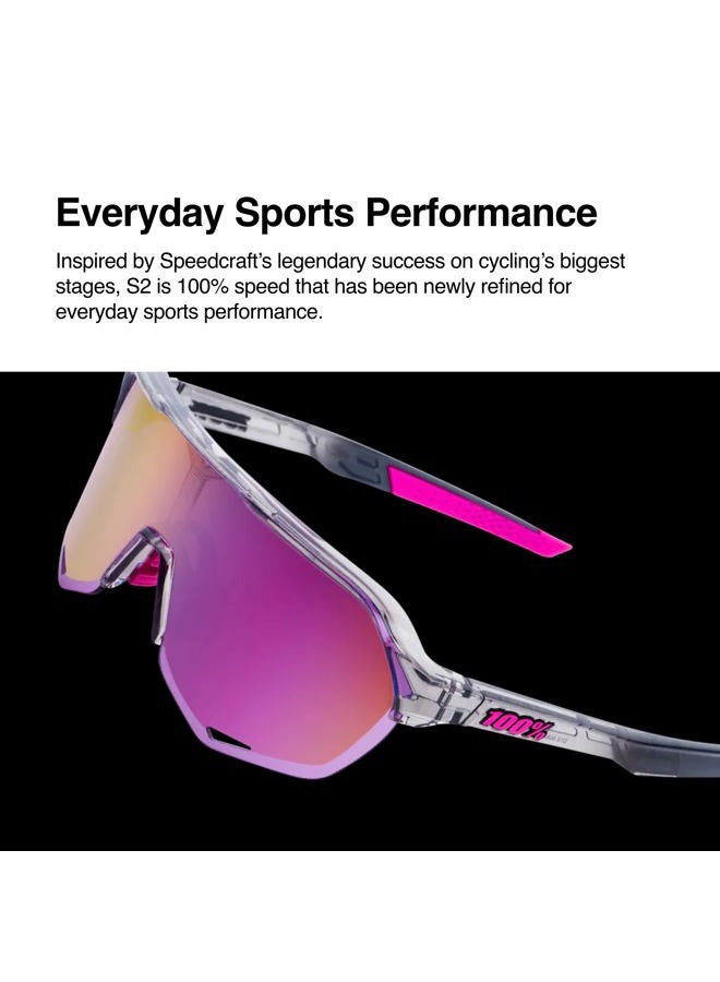 100% Professional choice S2 Sport Performance Cycling Sunglasses (Polished Translucent Mint - HiPER Silver Mirror Lens) - Image 5