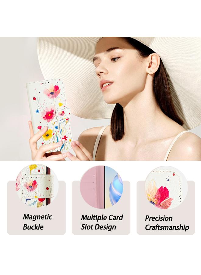 S-TOP Case For iPhone 16 Pro Max Art Colored Drawing Pattern Leather Phone Case - Image 5