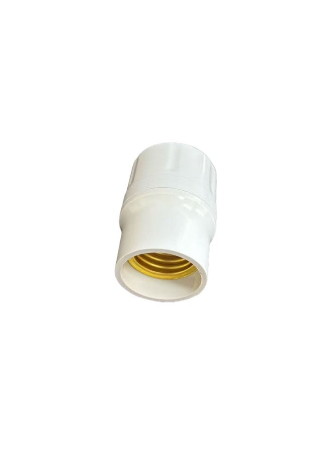 E27 Screw-in Lamp Holder for LED Bulbs, 6A 250V Hanging Light Socket, Heavy Duty Ceiling Lamp Base, Large Wiring Hole, Secure Anti-Loose Screw Ring Design - Image 2