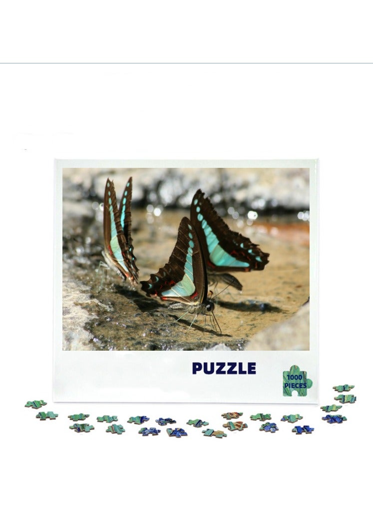 Anna 1000-Piece Colorful Butterfly Insect Puzzle for Relaxing Decor - Image 1