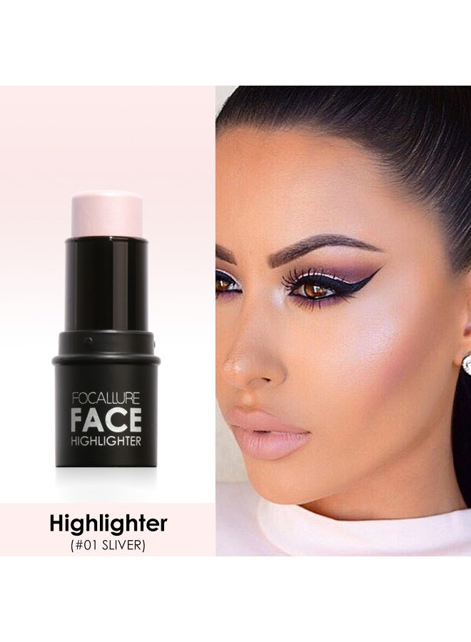 FOCALLURE Cream Contour Stick, Matte Bronzer Stick, Professional Face Shaping & Contouring Stick Makeup, Easy to Apply with Buildable Coverage, Long Lasting & Sweatproof, - Image 2