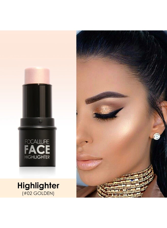 FOCALLURE Cream Contour Stick, Matte Bronzer Stick, Professional Face Shaping & Contouring Stick Makeup, Easy to Apply with Buildable Coverage, Long Lasting & Sweatproof, - Image 3