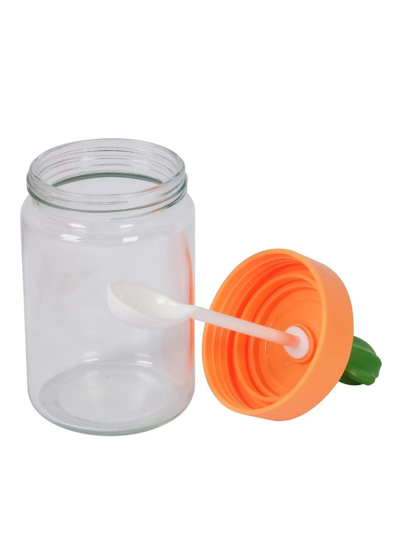 Generic - Set Of 4 Home Spice Container Jar Condiment Dispenser Salt carrot Organizer with 4 bottles Set for Herbs, Salt and Pepper - Image 1