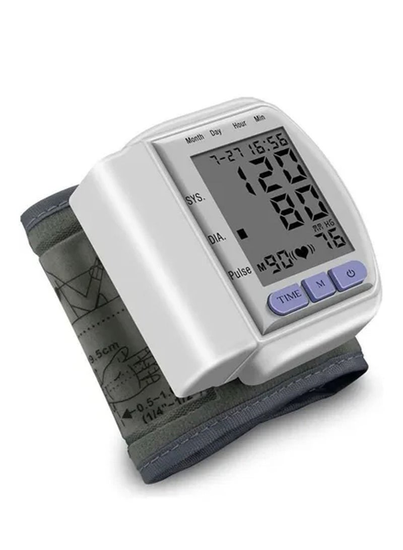 Arabest CK-102S Digital LCD Automatic Wrist Watch Blood Pressure Monitor Heart Beat Rate Pulse Meter - Image 2