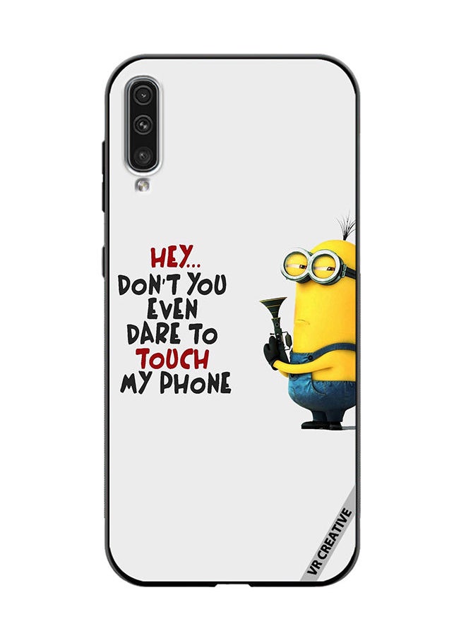 VR CREATIVE Protective Case Cover For Samsung Galaxy A70/A70s Don't You Even Dare To Touch My Phone Design Multicolour  - Image 1