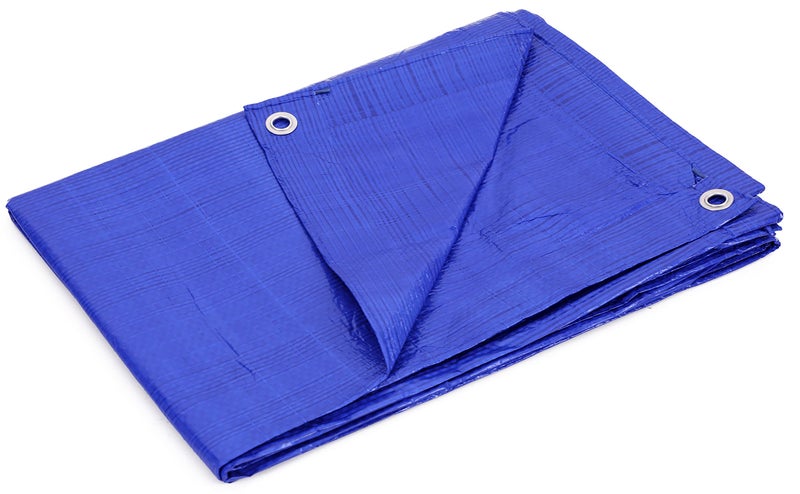 Kotap 20 x 35 Ft. All-Purpose Multi-Use Protection/Coverage 5-mil Poly Tarp, Waterproof, Blue, (TRA-2035) - Image 2