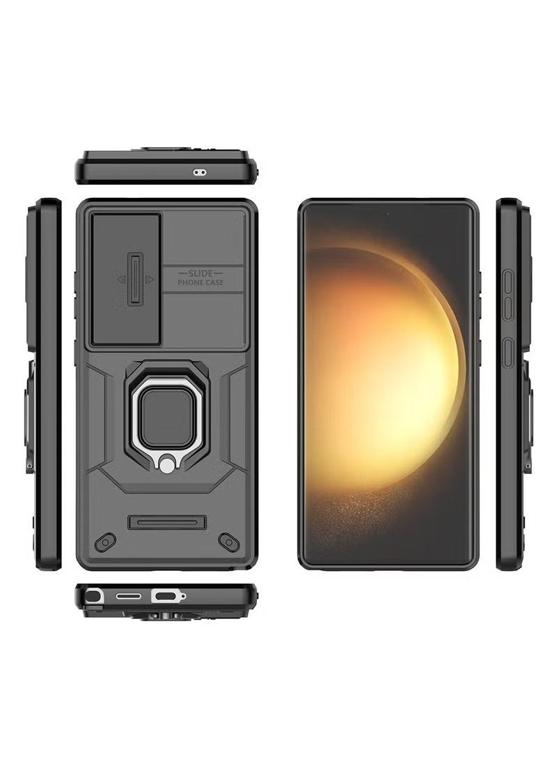 X-level - Samsung Galaxy S25 Ultra Cover Case with Slide Camera Cover & Ring Holder,Kickstand Shell Back Cover Scratch-Resistant Shock-Absorbing Protector Accessories Kickstand Stand Magnetic Car Ring Holder Protection - Image 1