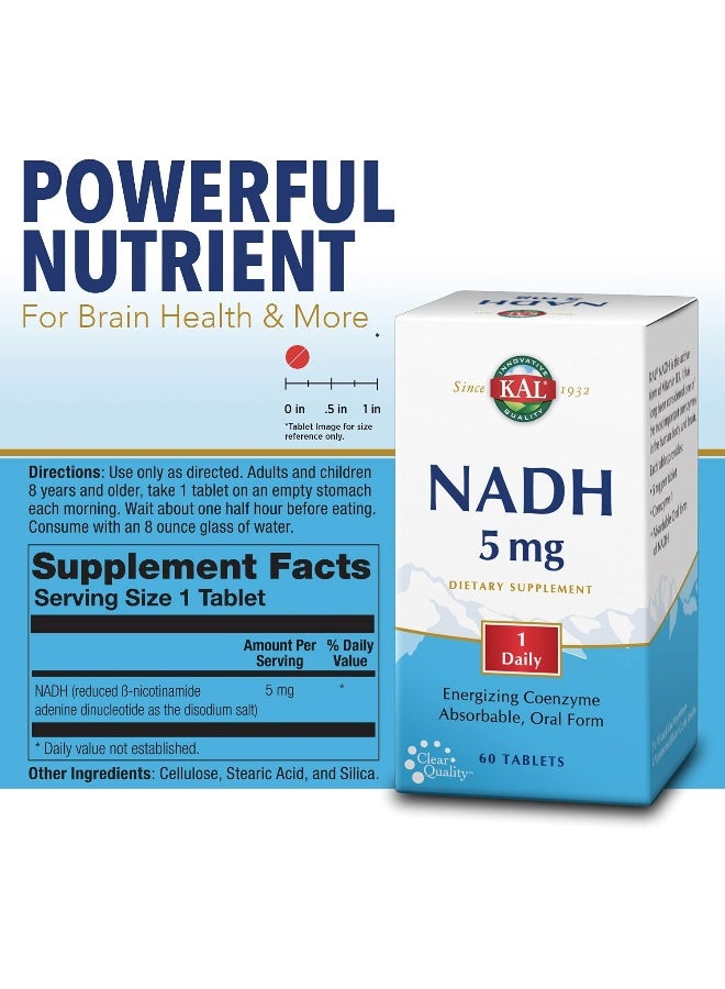 KAL NADH 5 mg Dietary Supplement
