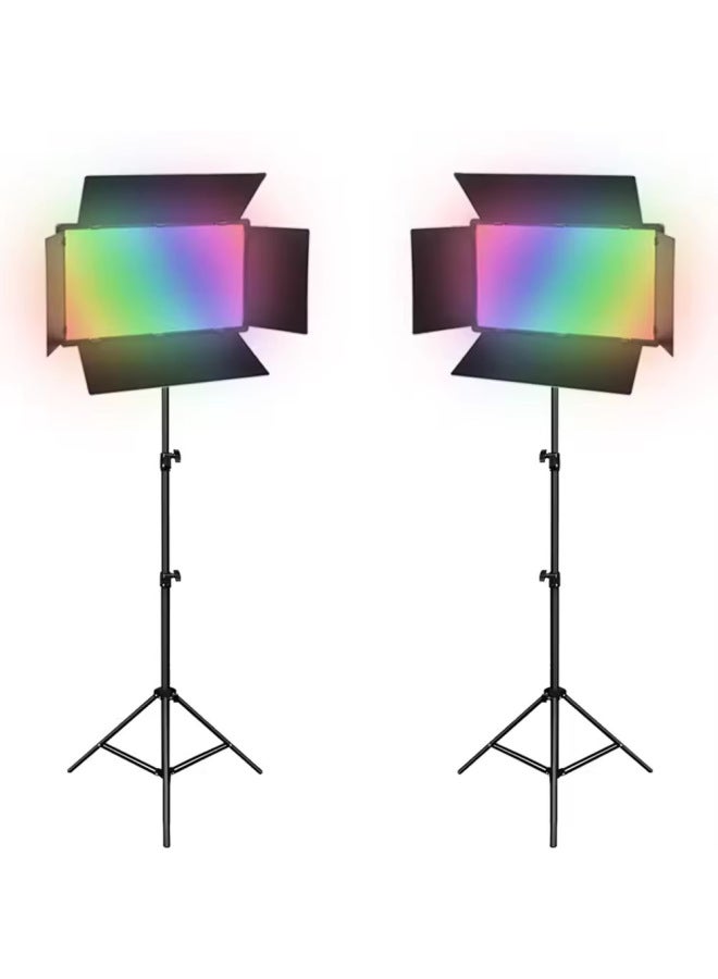 إسكدنيا LED U600 U800 Four-leaf Bezel Indoor And Outdoor Dual-purpose Live Photography Fill Light-Specifications:Outdoor Battery - Image 1