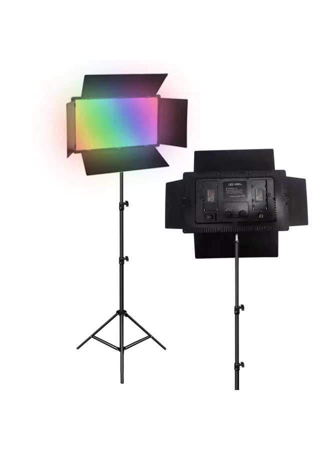 إسكدنيا LED U600 U800 Four-leaf Bezel Indoor And Outdoor Dual-purpose Live Photography Fill Light-Specifications:Outdoor Battery - Image 5