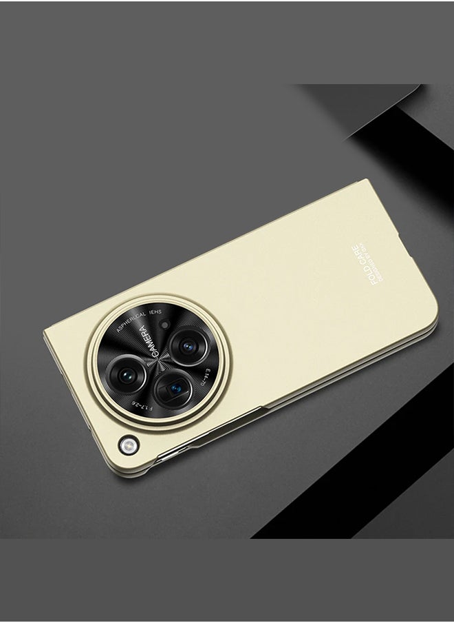 CATANES - OnePlus Open Case with Screen Protector Shockproof PC Cover Protective Lightweight Bumper Fold Case Gold - Image 1