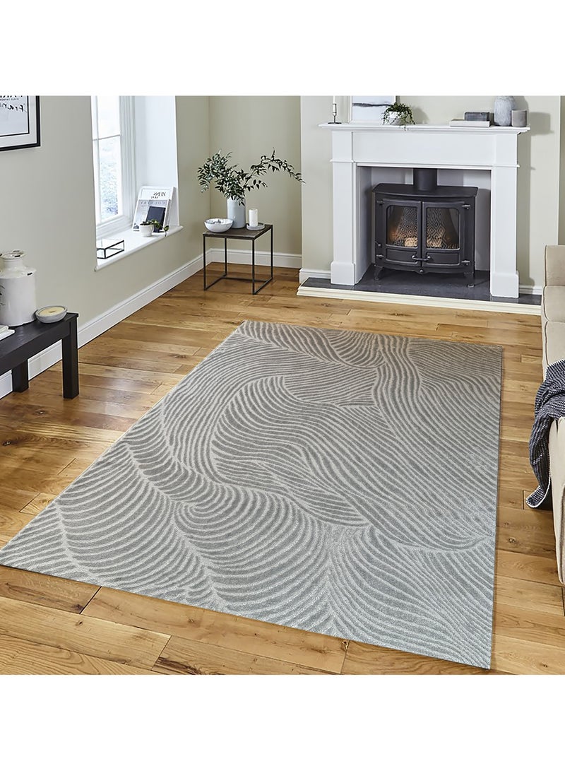 Handpicked Furniture Neutral Grey Runner Carpet Ultra Soft Area Carpets For Bed Room, Living Room, And Dining room, Anti-slip Floor Carpets, Easy to Clean, Made In Turkey - Image 1
