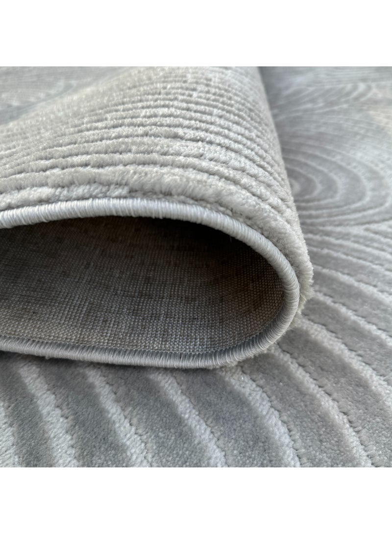 Handpicked Furniture Neutral Grey Runner Carpet Ultra Soft Area Carpets For Bed Room, Living Room, And Dining room, Anti-slip Floor Carpets, Easy to Clean, Made In Turkey - Image 4