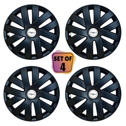 Prigan 15 Inch Matte Black Wheel Cover for Polo and All 15 Inch Cars (Set of 4 Pcs) (Press Fitting) Model- POLO-Matte-Black-15 - Image 2