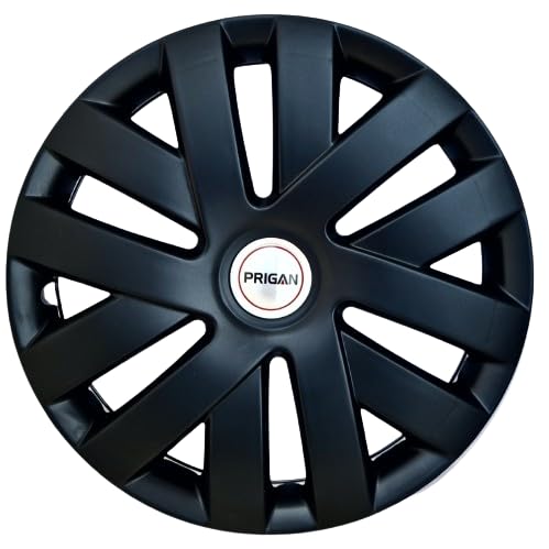 Prigan 15 Inch Matte Black Wheel Cover for Polo and All 15 Inch Cars (Set of 4 Pcs) (Press Fitting) Model- POLO-Matte-Black-15 - Image 1