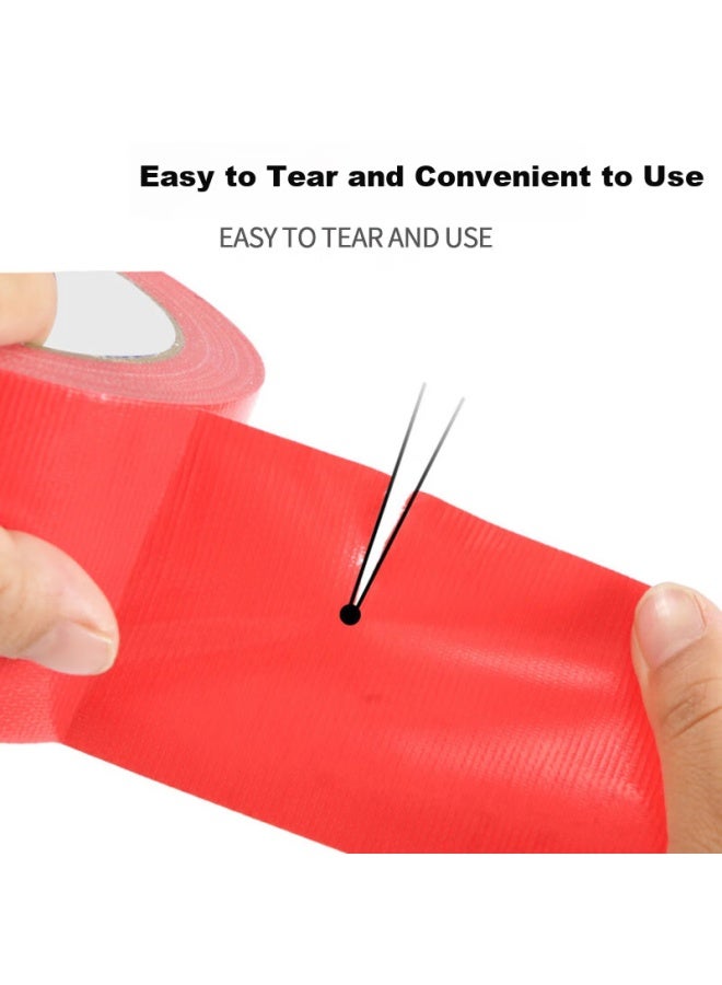 elifo Colorful Cloth Base Tape Strong Wide Carpet Tape Floor Red Carpet Color Adhesive Paper Strong Adhesive Tape Stick Floor Sealing Edge Stage Curtain Lightproof Advertising Cloth Adhesive Sticker C - Image 5