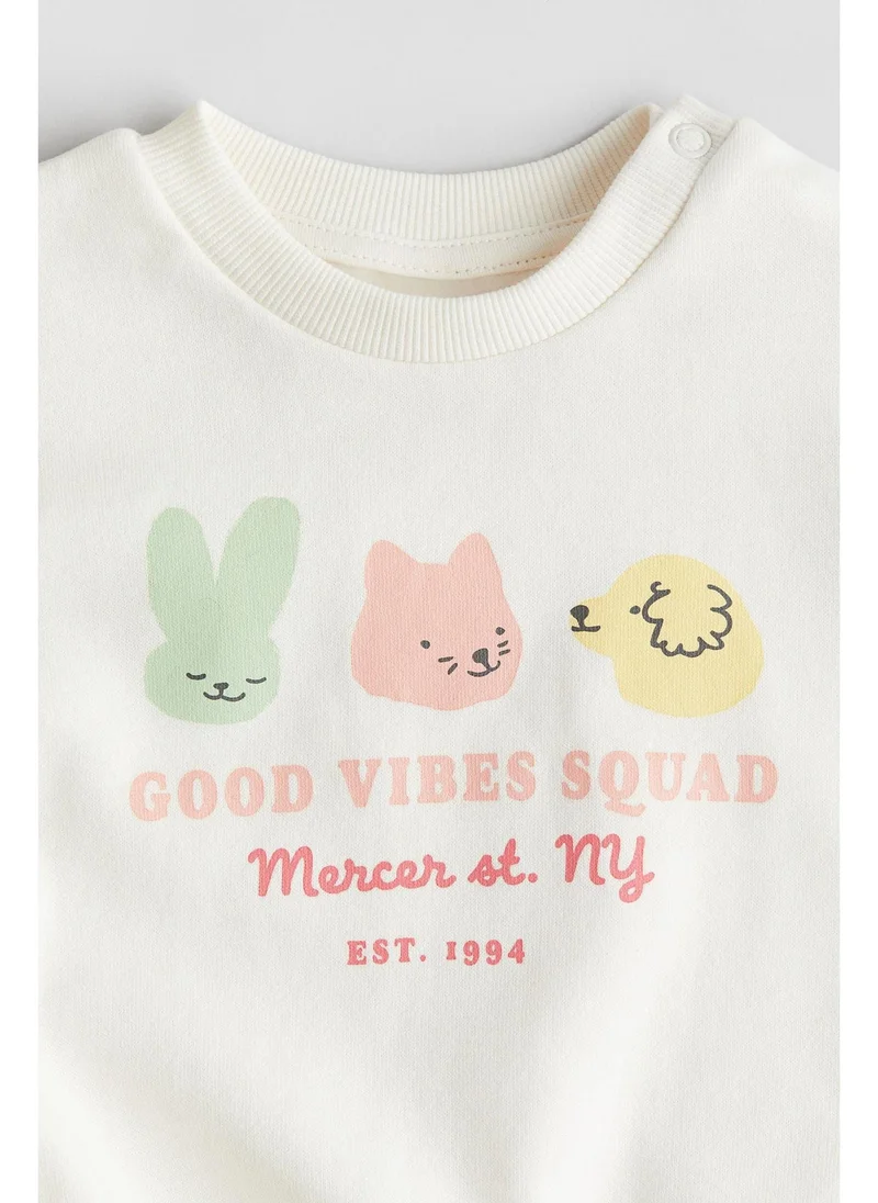 اتش اند ام Printed sweatshirt