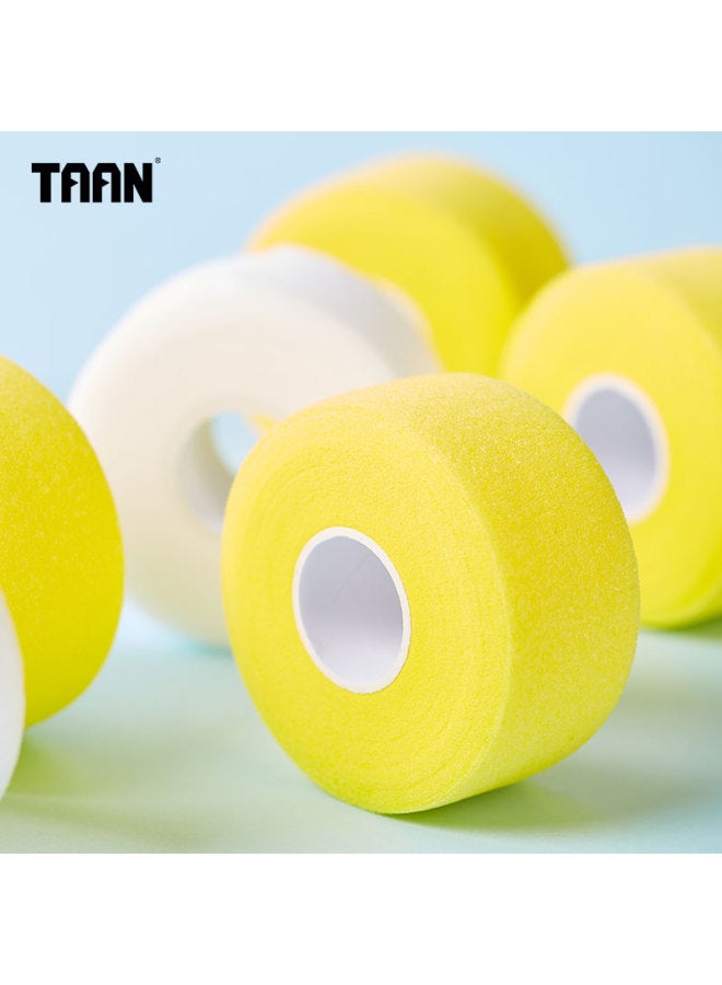 Taan Badminton Racket Handle Shock-absorbing Film, Tennis Racket Cushioning Film, Shock-absorbing Tape, Hand Grip Tape, Base Film, Yellow, 2-pack - Image 4