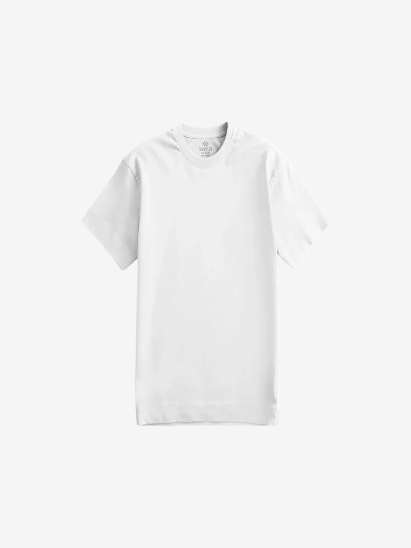 Tommylife White TOMMY Men's Cotton Elastane T-Shirt for Men | Best Price UAE