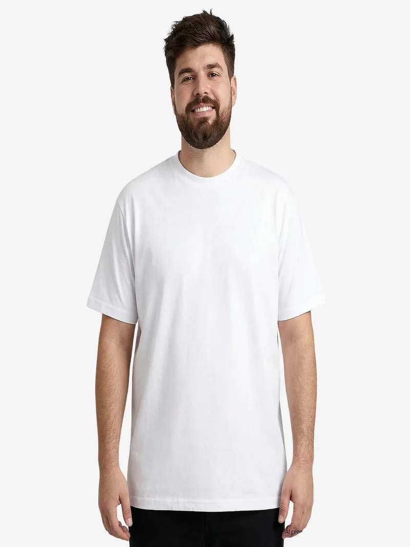 Tommylife White TOMMY Men's Cotton Elastane T-Shirt for Men | Best Price UAE