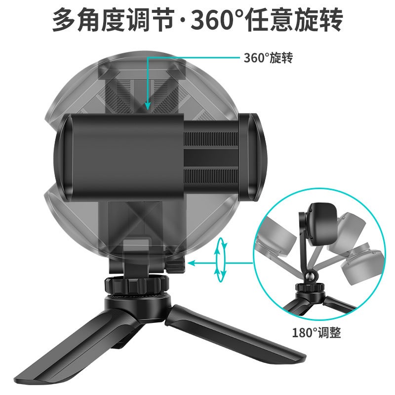 Cross-border new portable mini tripod mobile phone live SLR camera desktop tripod stabilizer bracket K550 green neutral - Image 4