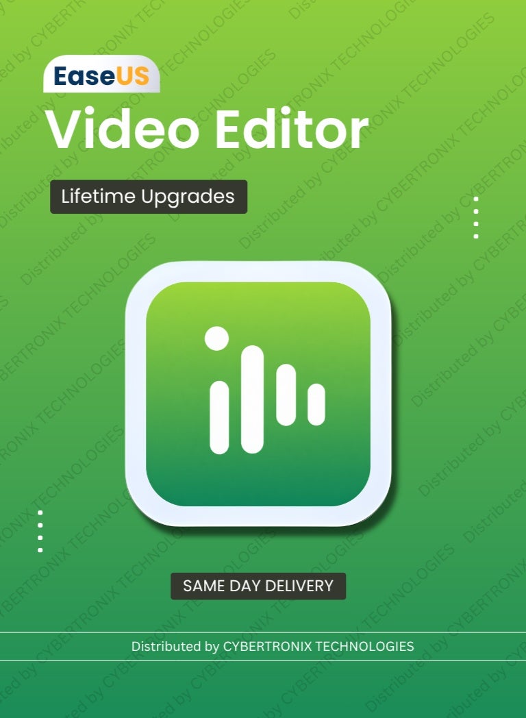 EaseUS Video Editor |1 Device For Lifetime | Digital License | Same Day Delivery