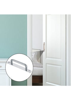 Excefore Door Handles, 2 Pcs Pull Push Door Handles with Metal Plates Stainless Steel Sliding Door Pull Heavy Duty Pull Handle Hardware for Cupboard Cabinet Garage Shed Barn Gate (160mm/6.29in)  - Image 4