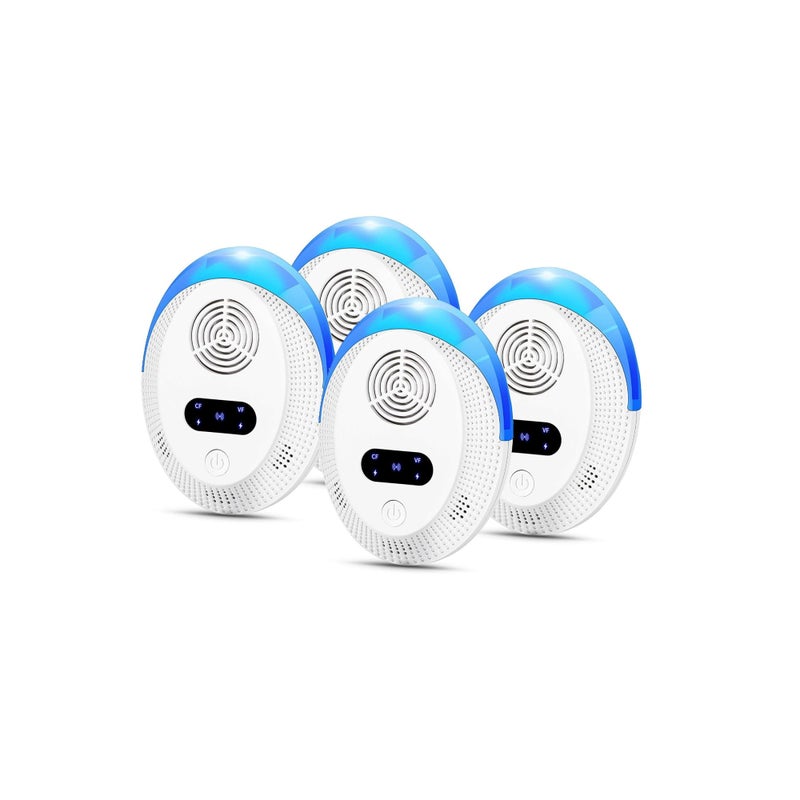 SOLARAE Ultrasonic Mosquito Repellent, Electronic Pest Repeller Plug in for Mosquito,Mice,Roach,Spider,Insects, Indoor Pest Control for Living Room, Garage, Office, Hotel (4 Pack) - Image 1