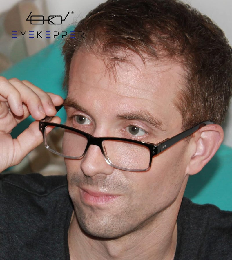 Eyekepper Mens Vintage Reading Glasses5 Pack Black Frame Glasses for Men ReadingReader Eyeglasses Women - Image 2