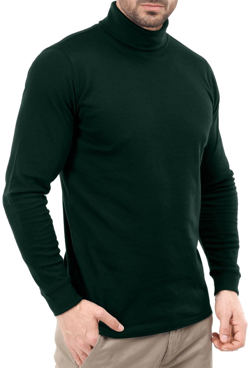 Utopia Wear Turtleneck Men Slim Fit UPF 50+ Lightweight Pullover Sweater Long Sleeves Top, XX-Large, Green - Image 3