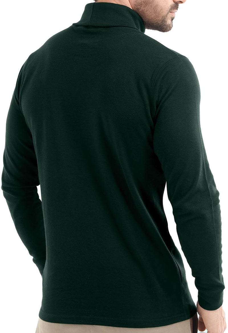 Utopia Wear Turtleneck Men Slim Fit UPF 50+ Lightweight Pullover Sweater Long Sleeves Top, XX-Large, Green - Image 4